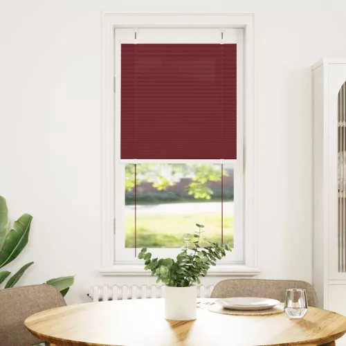 Pliszírozott redőny Bordeaux piros 65x150 cm szövetszélesség