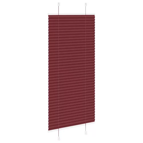 Pliszírozott redőny Bordeaux piros 65x150 cm szövetszélesség