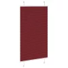 Pliszírozott redőny Bordeaux piros 70x150 cm szövetszélesség