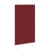 Pliszírozott redőny Bordeaux piros 75x150 cm Szövetszélesség