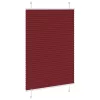 Pliszírozott redőny Bordeaux piros 85x150 cm szövetszélesség