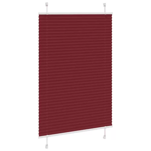 Pliszírozott redőny Bordeaux piros 95x150 cm szövetszélesség