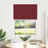 Pliszírozott redőny Bordeaux piros 100x150 cm szövetszélesség