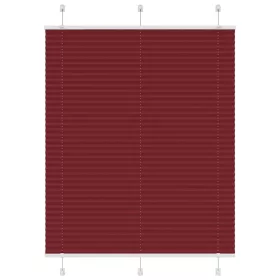   Pliszírozott redőny Bordeaux piros 105x150 cm szövetszélesség