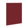 Pliszírozott redőny Bordeaux piros 110x150 cm szövetszélesség