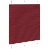Pliszírozott redőny Bordeaux piros 115x150 cm szövetszélesség