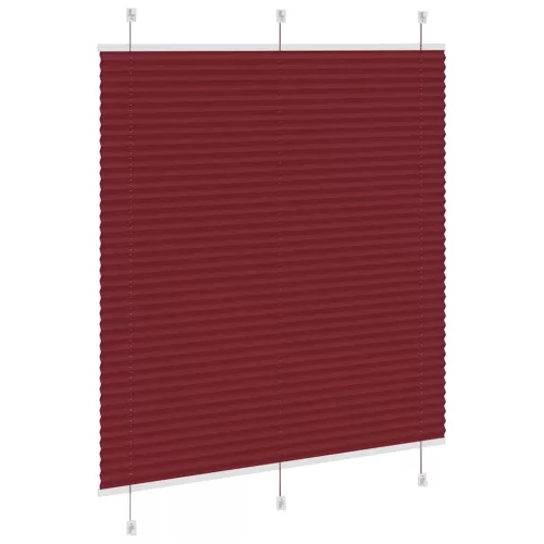 Pliszírozott redőny Bordeaux piros 115x150 cm szövetszélesség