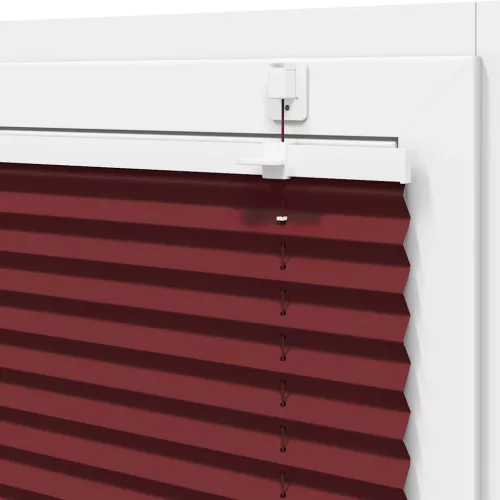 Pliszírozott redőny Bordeaux piros 115x150 cm szövetszélesség