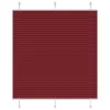 Pliszírozott redőny Bordeaux piros 120x150 cm szövetszélesség