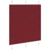 Pliszírozott redőny Bordeaux piros 120x150 cm szövetszélesség