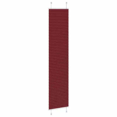Pliszírozott redőny Bordeaux piros 40x200 cm szövetszélesség