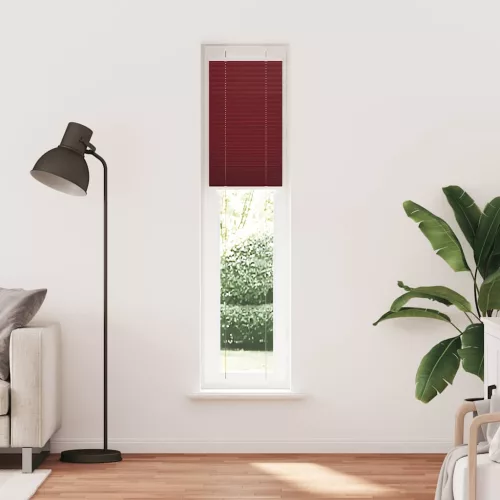 Pliszírozott redőny Bordeaux piros 45x200 cm Szövetszélesség