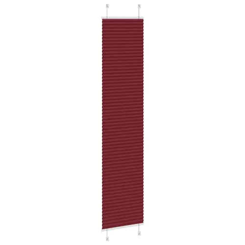 Pliszírozott redőny Bordeaux piros 45x200 cm Szövetszélesség