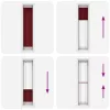 Pliszírozott redőny Bordeaux piros 50x200 cm szövetszélesség