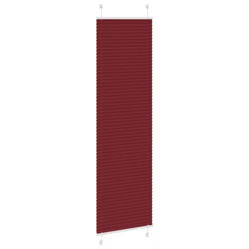 Pliszírozott redőny Bordeaux piros 65x200 cm szövetszélesség