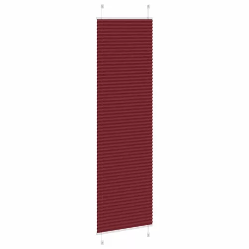 Pliszírozott redőny Bordeaux piros 65x200 cm szövetszélesség