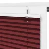 Pliszírozott redőny Bordeaux piros 65x200 cm szövetszélesség