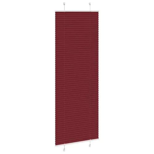 Pliszírozott redőny Bordeaux piros 70x200 cm szövetszélesség