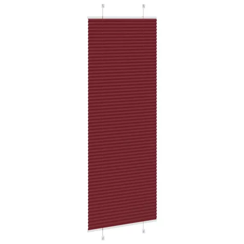 Pliszírozott redőny Bordeaux piros 70x200 cm szövetszélesség