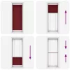Pliszírozott redőny Bordeaux piros 70x200 cm szövetszélesség