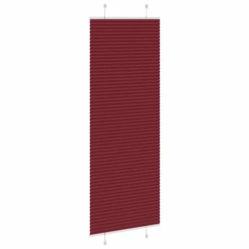 Pliszírozott redőny Bordeaux piros 75x200 cm Szövetszélesség