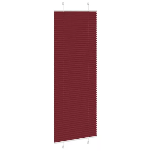 Pliszírozott redőny Bordeaux piros 80x200 cm szövetszélesség