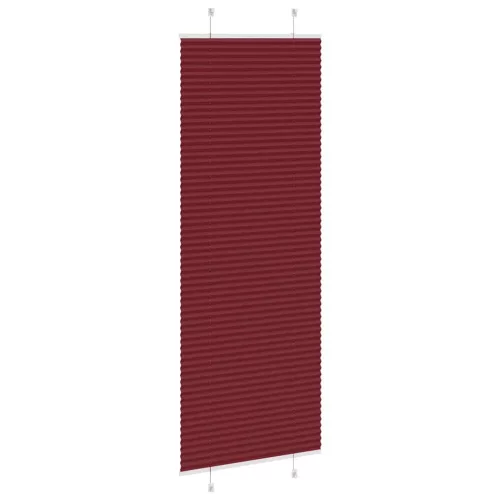 Pliszírozott redőny Bordeaux piros 80x200 cm szövetszélesség