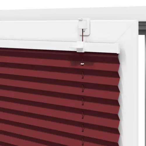 Pliszírozott redőny Bordeaux piros 80x200 cm szövetszélesség