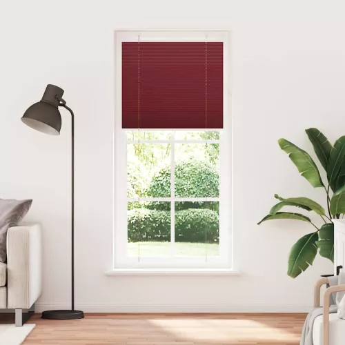 Pliszírozott vak Bordeaux piros 85x200 cm szövetszélesség