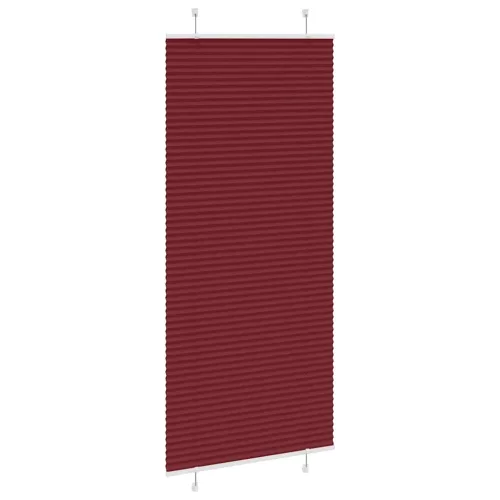 Pliszírozott redőny Bordeaux piros 90x200 cm szövetszélesség