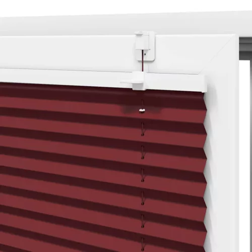 Pliszírozott redőny Bordeaux piros 90x200 cm szövetszélesség