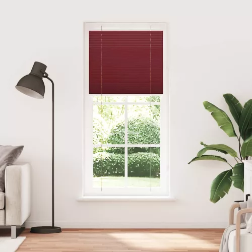 Pliszírozott redőny Bordeaux piros 95x200 cm Szövetszélesség