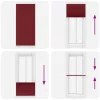 Pliszírozott redőny Bordeaux piros 100x200 cm szövetszélesség