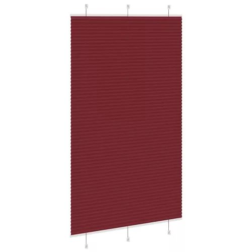 Pliszírozott redőny Bordeaux piros 115x200 cm Szövetszélesség