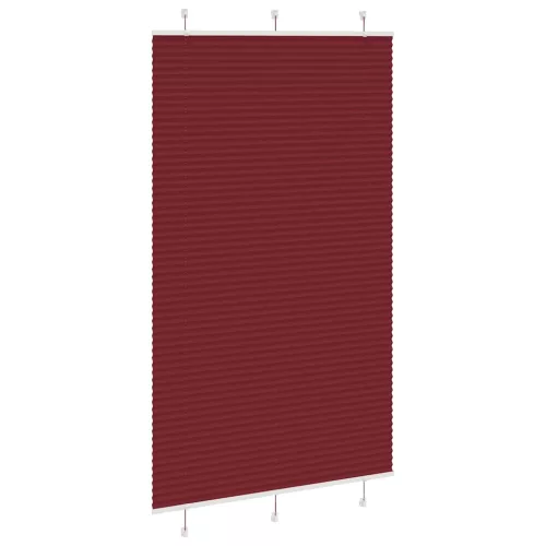 Pliszírozott redőny Bordeaux piros 120x200 cm szövetszélesség