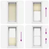 Pliszírozott redőny krém 60x100 cm szövetszélesség 59,4 cm