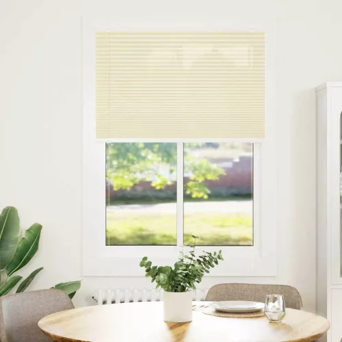 Pliszírozott redőny krém 100x100 cm szövetszélesség 99,4 cm