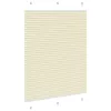Pliszírozott redőny krém 105x100 cm szövetszélesség 104,4 cm