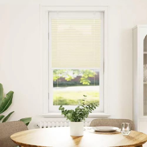 Pliszírozott redőny krém 65x150 cm szövetszélesség 64,4 cm
