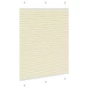 Pliszírozott redőny krém 105x150 cm Szövetszélesség 104,4 cm