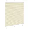 Pliszírozott redőny krém 120x150 cm szövetszélesség 119,4 cm