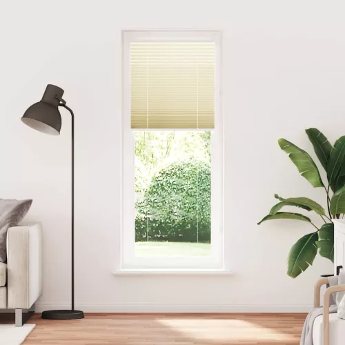 Pliszírozott redőny krém 75x200 cm szövetszélesség 74,4 cm