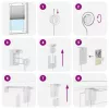 Pliszírozott redőny krém 120x200 cm szövetszélesség 119,4 cm