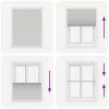 Pliszírozott redőny világosszürke 110x150 cm szövetszélesség