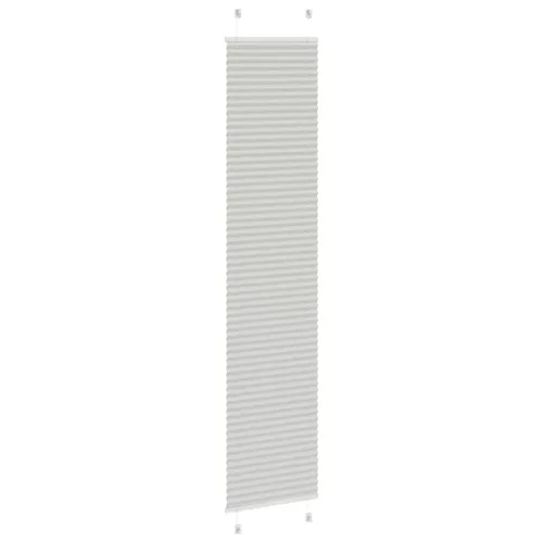 Pliszírozott redőny világosszürke 40x200 cm szövetszélesség