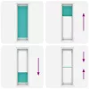 Pliszírozott redőny Benzinzöld 60x200 cm szövetszélesség
