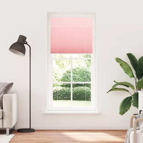 Pliszírozott redőny rózsaszín 90x200 cm szövetszélesség 89,4 cm