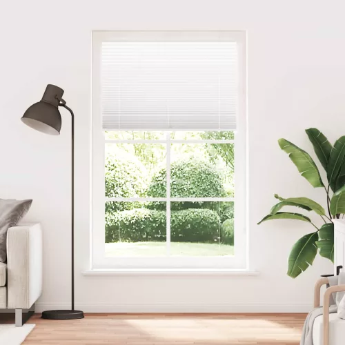 Pliszírozott redőny Fehér 120x200cm szövetszélesség 119,4cm