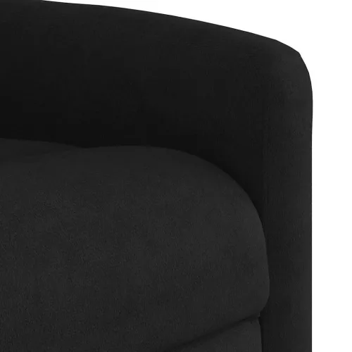 Fekete mikroszálas szövet dönthető masszázsfotel