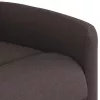 Sötétbarna szövet dönthető fotel